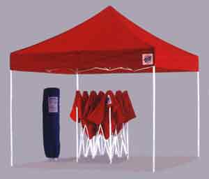 E-Z UP Eclipse 8'x8' Shelter with White Steel Frame